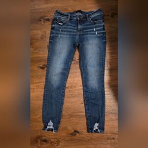 Buckle Black Women's Dark Blue Skinny Jeans